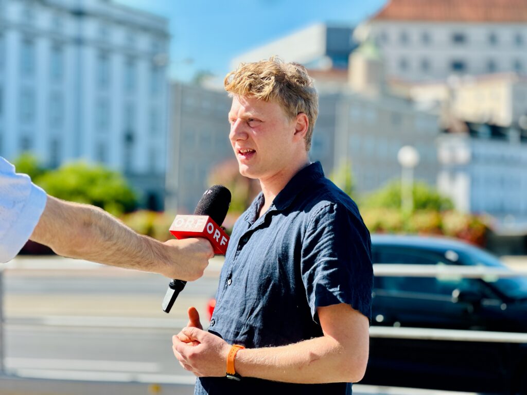 Clemens Brandstetter (Ahoi Linz) im ORF-Interview (Foto: Ahoi Linz)