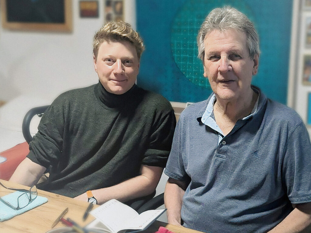 Clemens Brandstetter mit Ideengeber Wolfgang P. (Foto: Ahoi Linz)