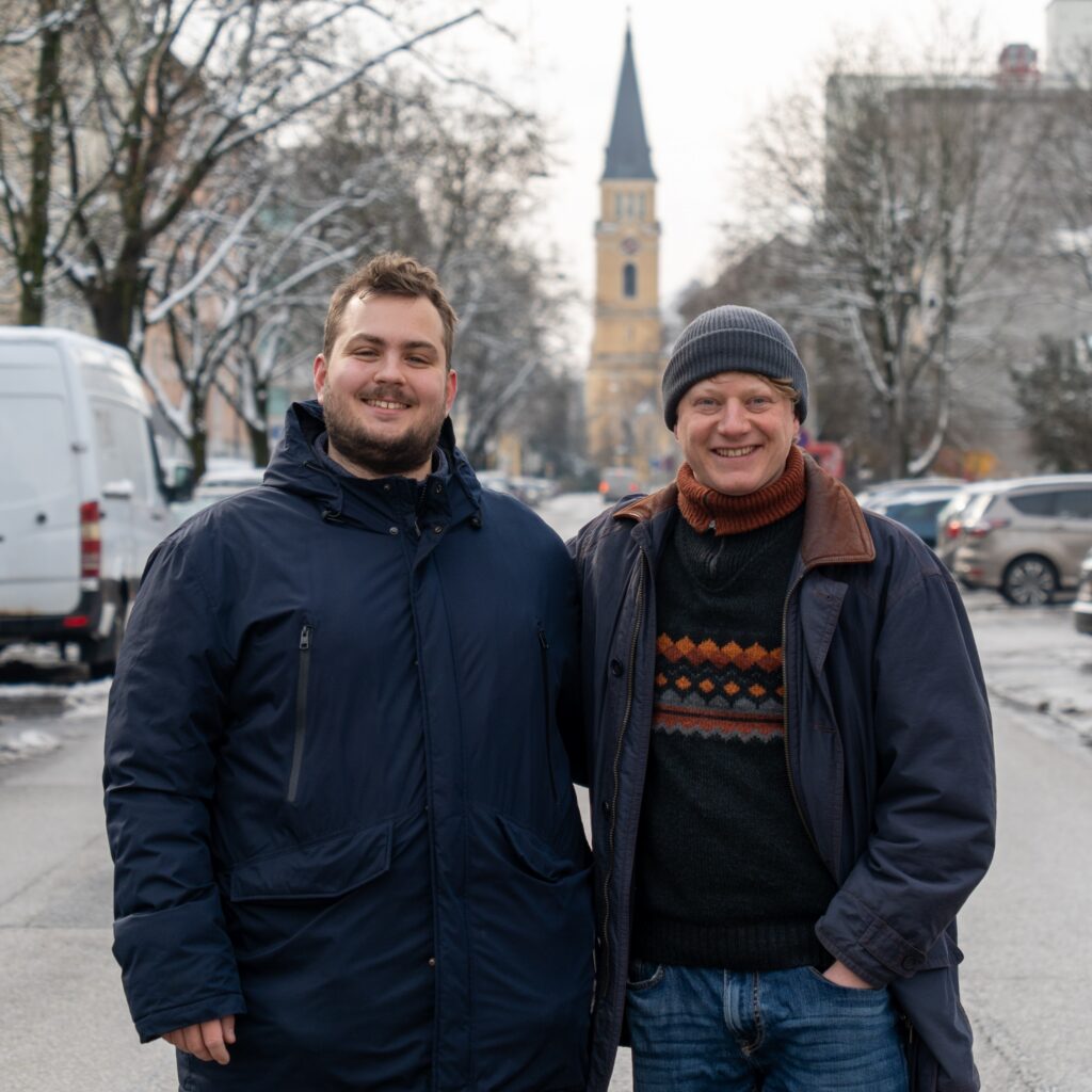 Mobilitätssprecher Tobias Watzl und Ahoi-Gemeinderat Clemens Brandstetter