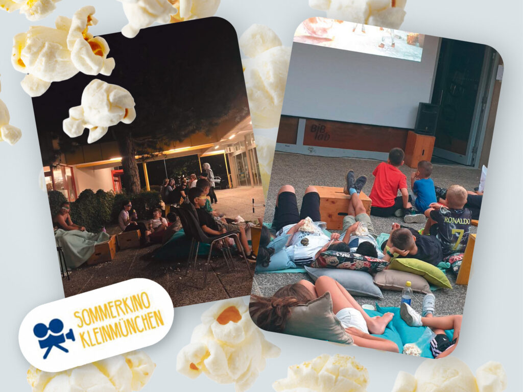 So ähnlich könnte auch das Sommerkino in Kleinmünchen aussehen. (Foto: Grätzl-Kino Wien, Montage Ahoi Linz)