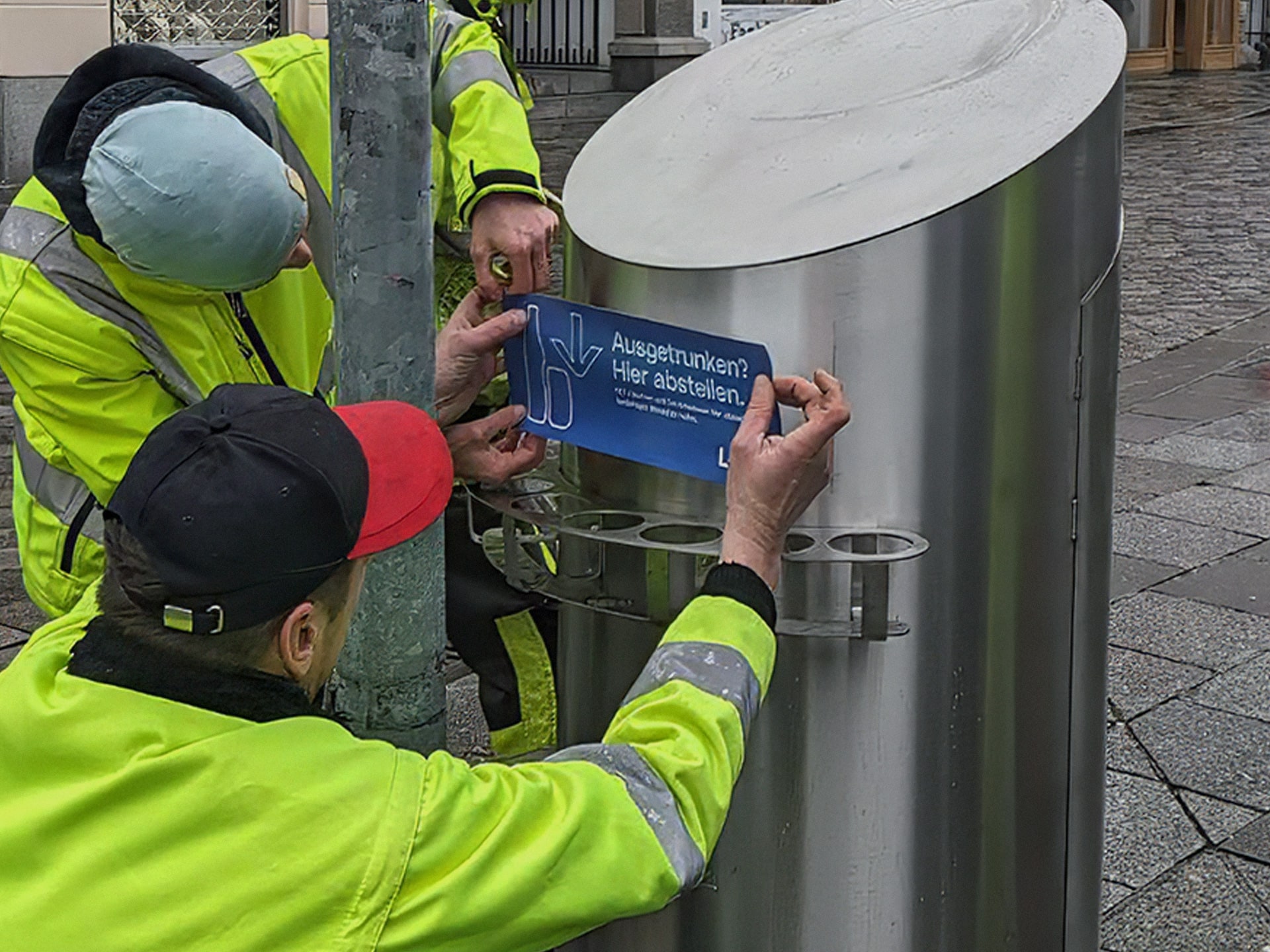 Auf Initiative von Ahoi gibt es seit Jänner 2025 Pfandringe in Linz. (Foto: Ahoi Linz) Kommentar: Warum Pfandringe sinnvoll sind